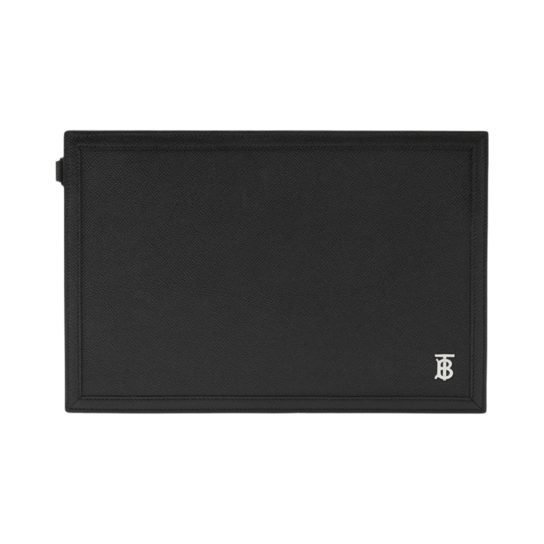 버버리 그레이니 레더 TB 지퍼 파우치 블랙(Burberry Grainy Leather TB Zip Pouch Black) - 1