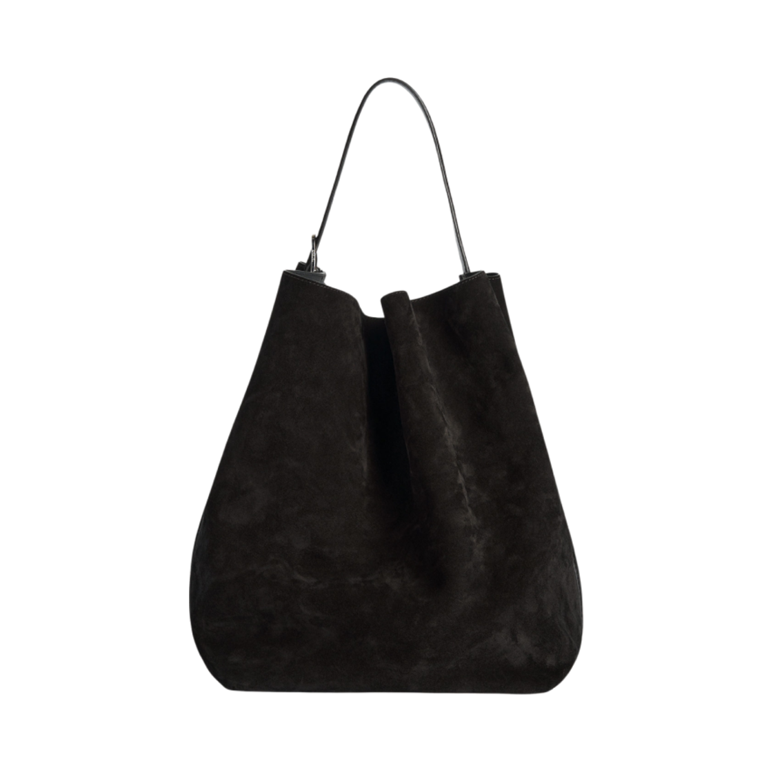 234-WLGBG038-LE0004-040 Toteme Belted Tote Espresso