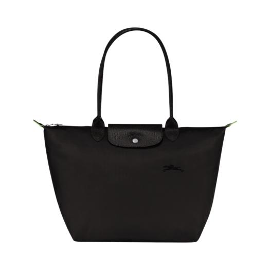 L1899919001 Longchamp Le Pliage Green Tote Bag L Black