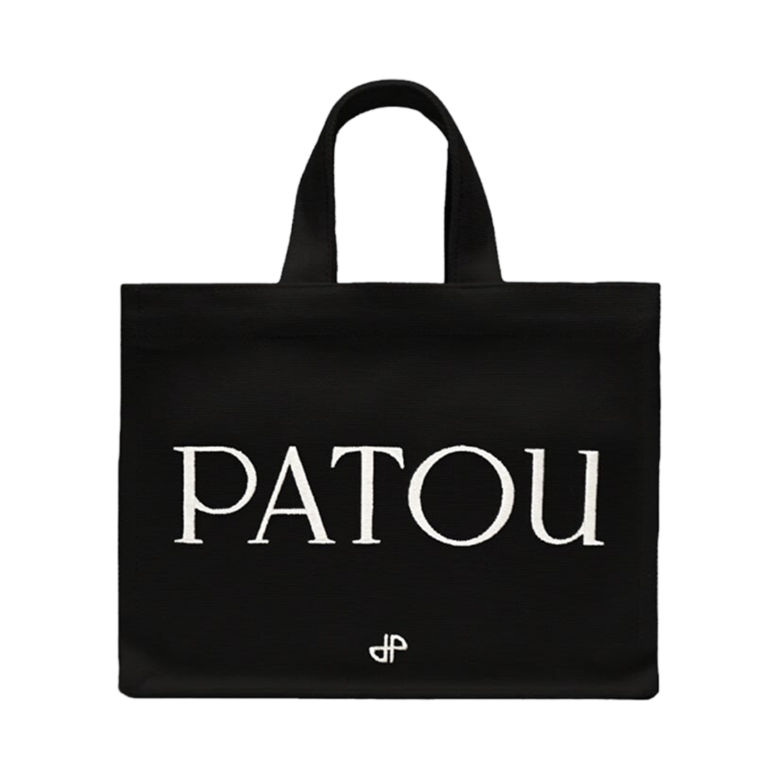 파투 스몰 코튼 캔버스 파투 토트 블랙(Patou Small Patou Tote in Cotton Canvas Black)