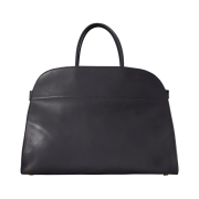 The Row Margaux 17 Bag in Leather Black