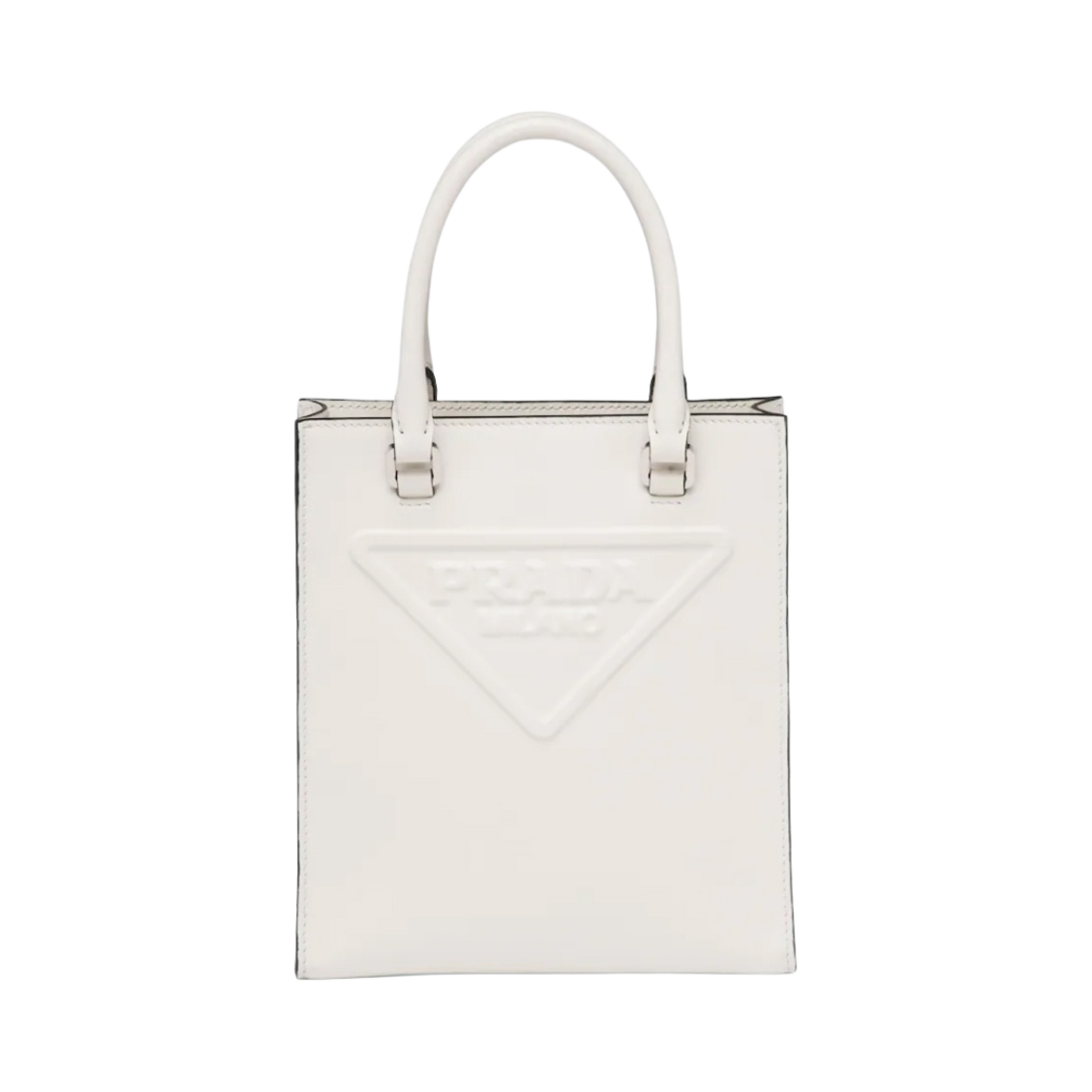 프라다 레더 핸드백 화이트(Prada Leather Handbag White) - 1