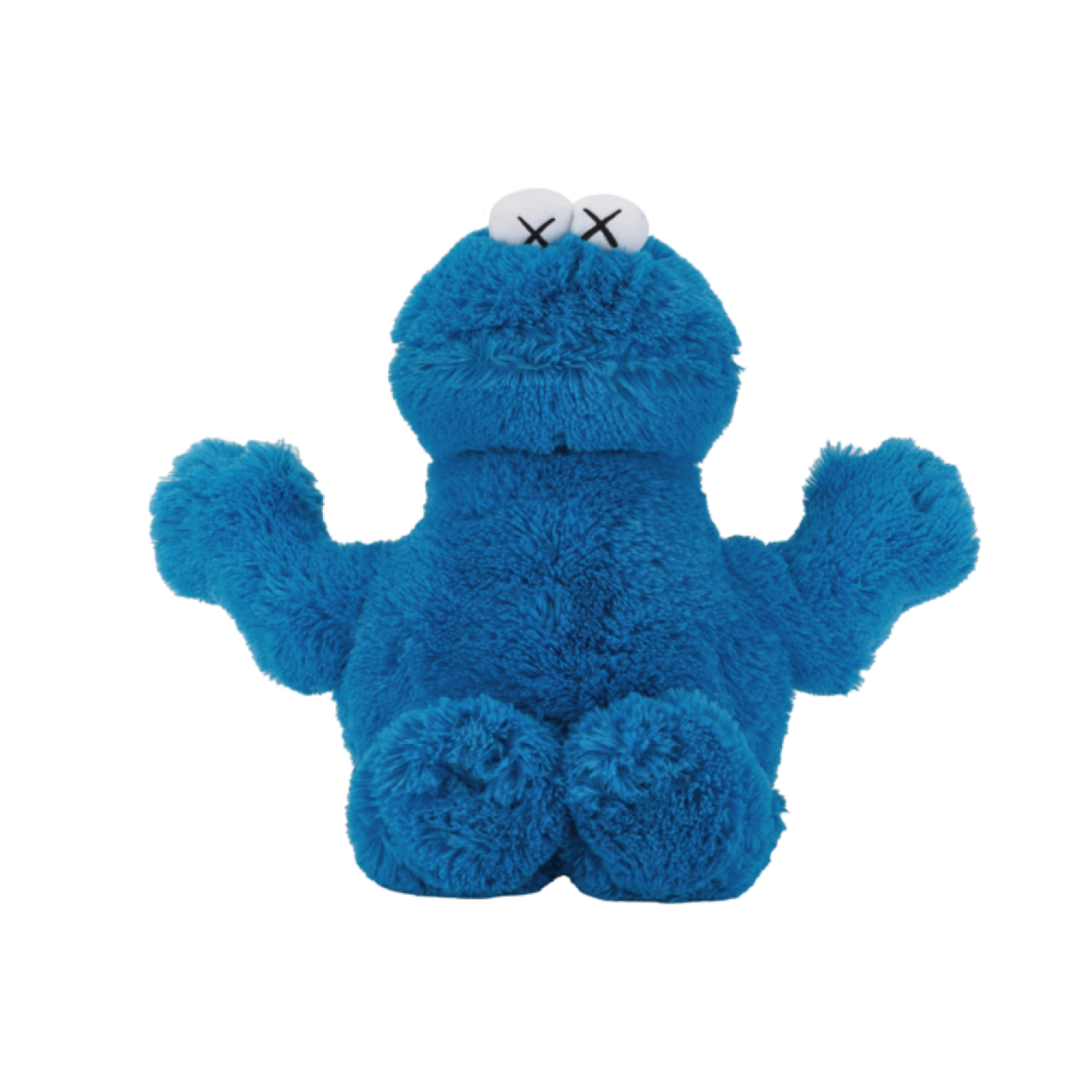 유니클로 x 카우스 세서미 스트릿 쿠키 몬스터 플러시 토이 블루(Uniqlo x Kaws Sesame Street Cookie Monster Plush Toy Blue)