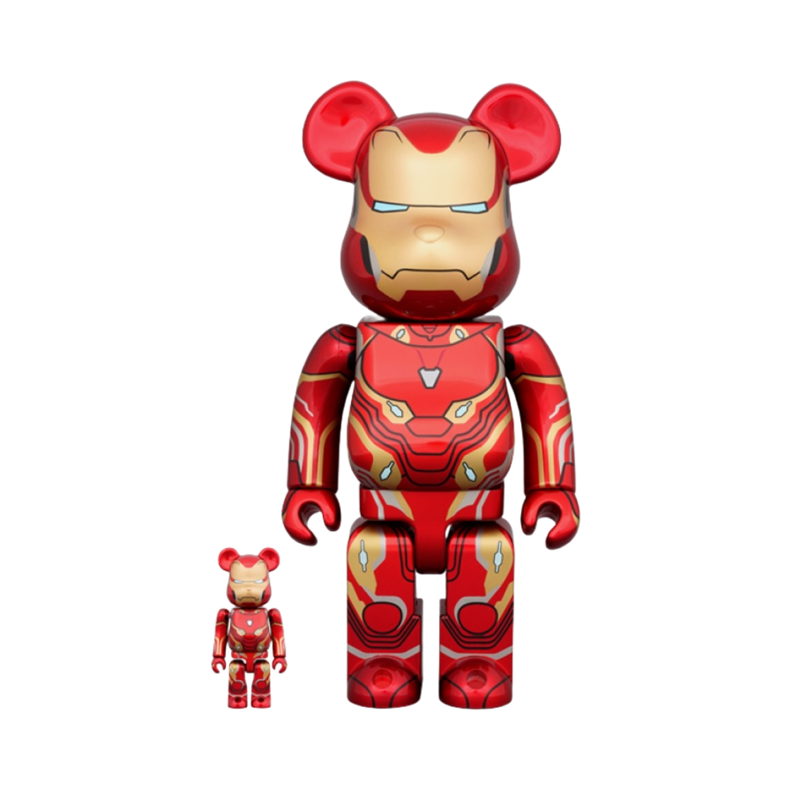 베어브릭 마블 아이언맨 마크 50 100% & 400% 세트(Bearbrick Marvel Iron Man Mark 50 100% & 400% Set)
