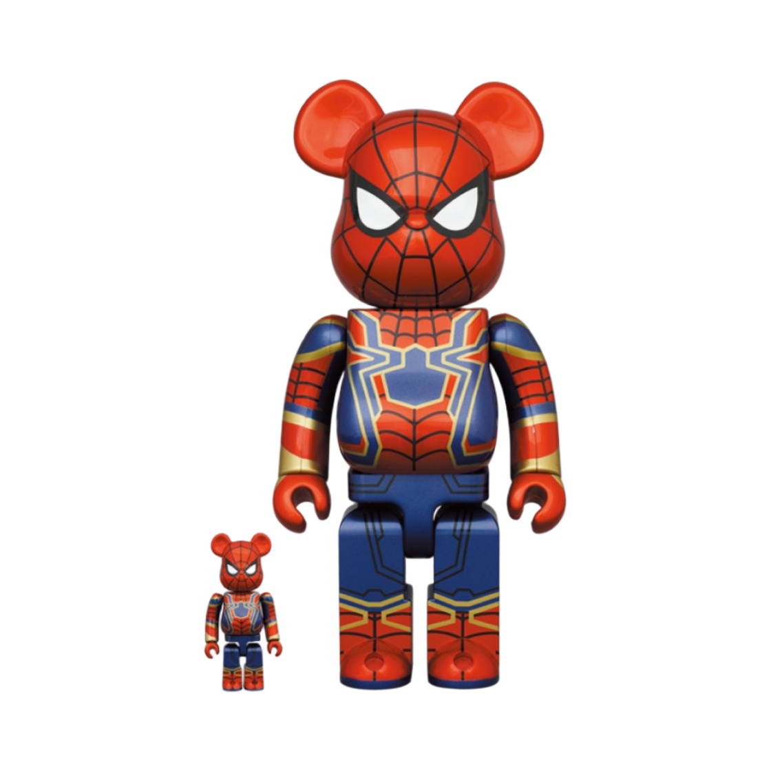 베어브릭 마블 어벤져스: 엔드게임 아이언 스파이더 100% & 400% 세트(Bearbrick Marvel Avengers: Endgame Iron Spider 100% & 400% Set)
