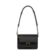 Marni Saffiano Mini Trunk Bag Black