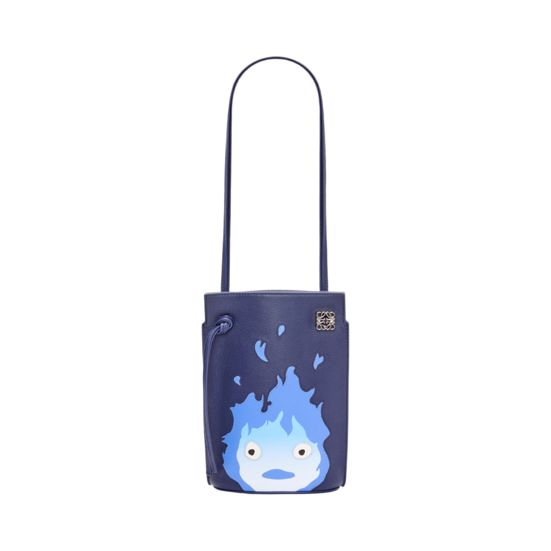 로에베 x 하울의 움직이는 성 캘시퍼 다이스 포켓 클래식 카프스킨 마린(Loewe x Howl's Moving Castle Calcifer Dice Pocket in Classic Calfskin Marine) - 4