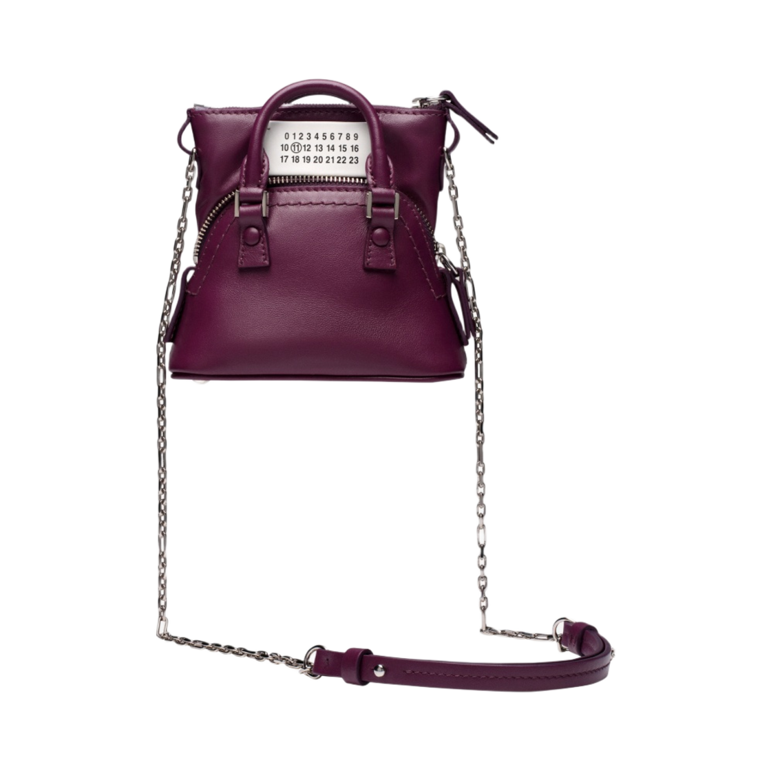 메종 마르지엘라 5AC 레시클라 클래식 베이비백 플럼(Maison Margiela 5AC Recicla Classique Baby Bag Plum) - 1