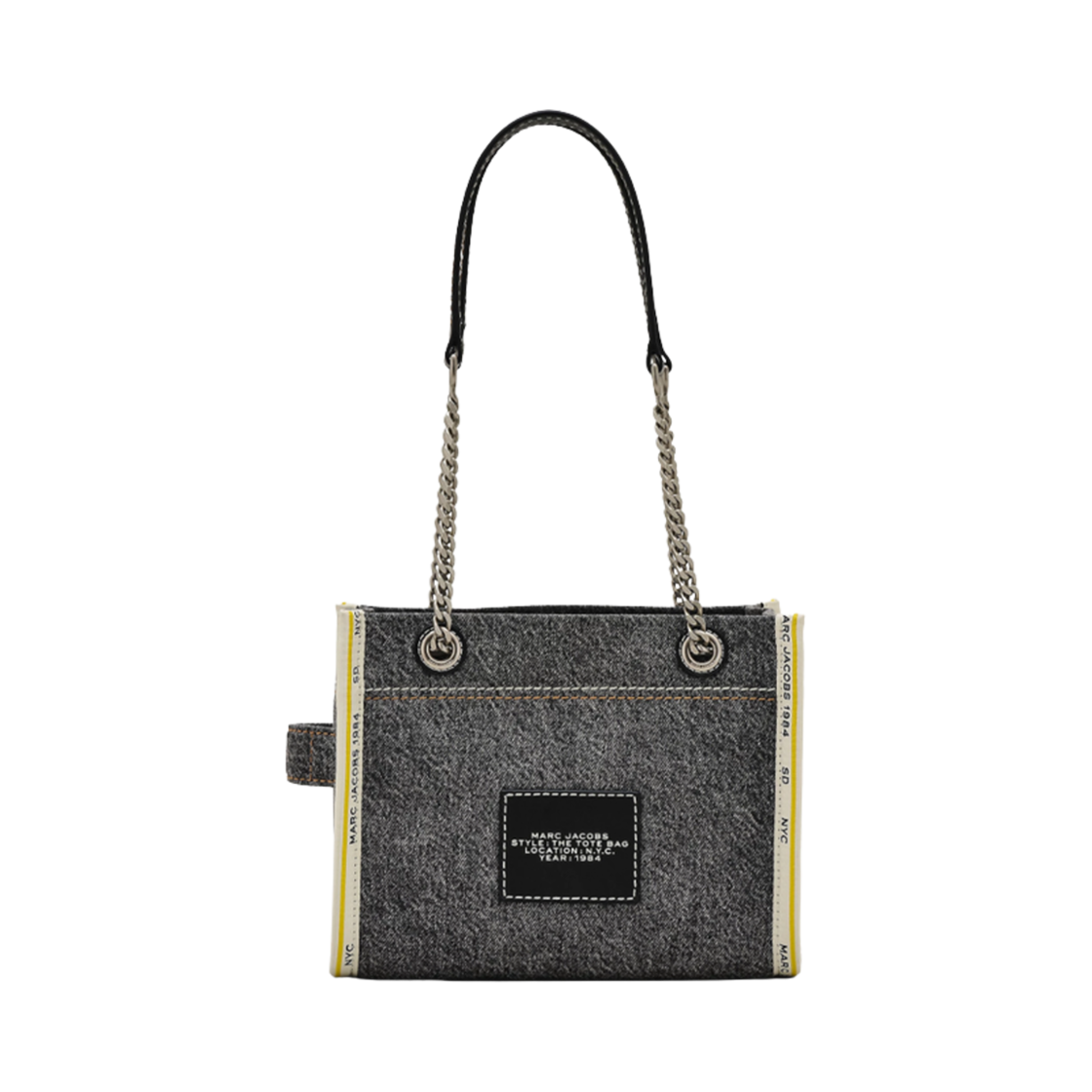마크 제이콥스 더 데님 체인 스몰 토트백 블랙 워시(Marc Jacobs The Denim Chain Small Tote Bag Black Wash)