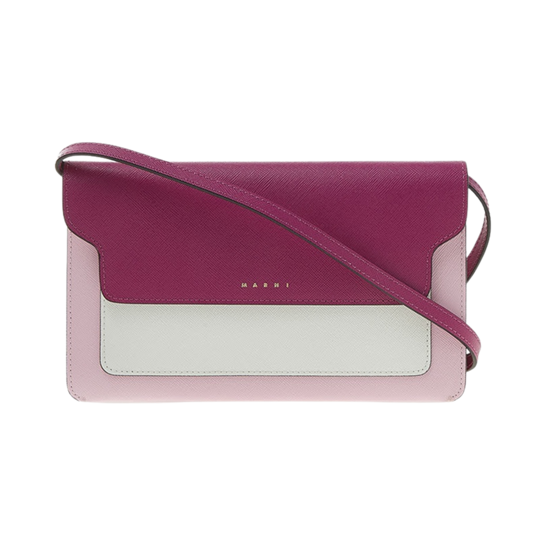 마르니 사피아노 트렁크백 오키드 로즈(Marni Saffiano Trunk Bag Orchid Rose) - 1