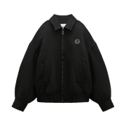 Zara x Ader Error Oversize Collar Bomber Jacket Black