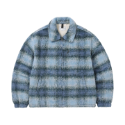 Thisisneverthat Brushed Check Jacket Blue