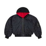 Project G/R Reversible Hoodie MA-1 Jacket Black Red
