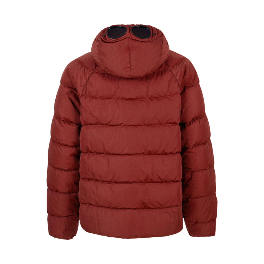 C.P. 컴퍼니 에코 크롬-R 후드 다운 고글 자켓 케첩 레드 - 23FW(C.P. Company Eco-Chrome R Hooded Down Goggle Jacket Ketchup Red - 23FW) - 2
