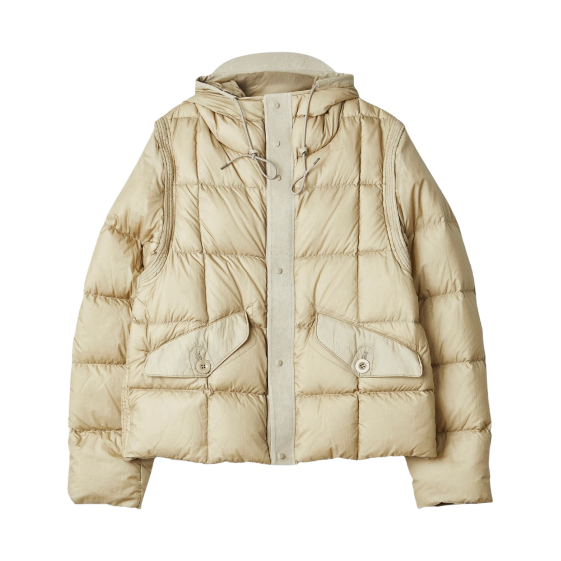 23CTCUC03039-006048-903 Ten C Hurricane Combo Down Anorak Pale Taupe
