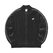 Nike NSW Velour Jacket Black White - US/EU