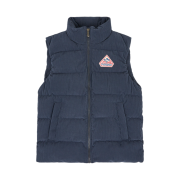 Pyrenex John Down Vest in Ribbed Velvet Amiral