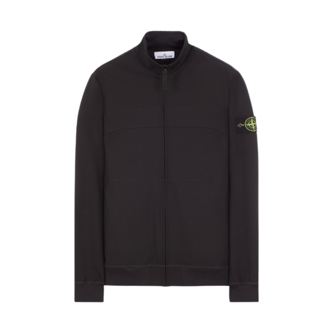801562153-V0029 Stone Island 62153 Strech Nylon Technical Fleece Track Jacket Black - 24SS
