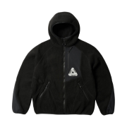 Palace Therma Hooded Fleece Jacket Black - 22FW
