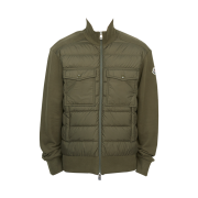 Moncler Panelled Jacket Olive Green - 24FW
