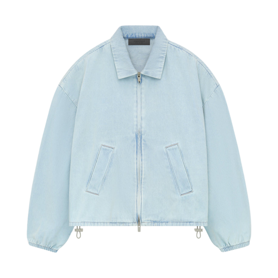 - (W) Essentials Shell Bomber Light Wash Denim - 24SS