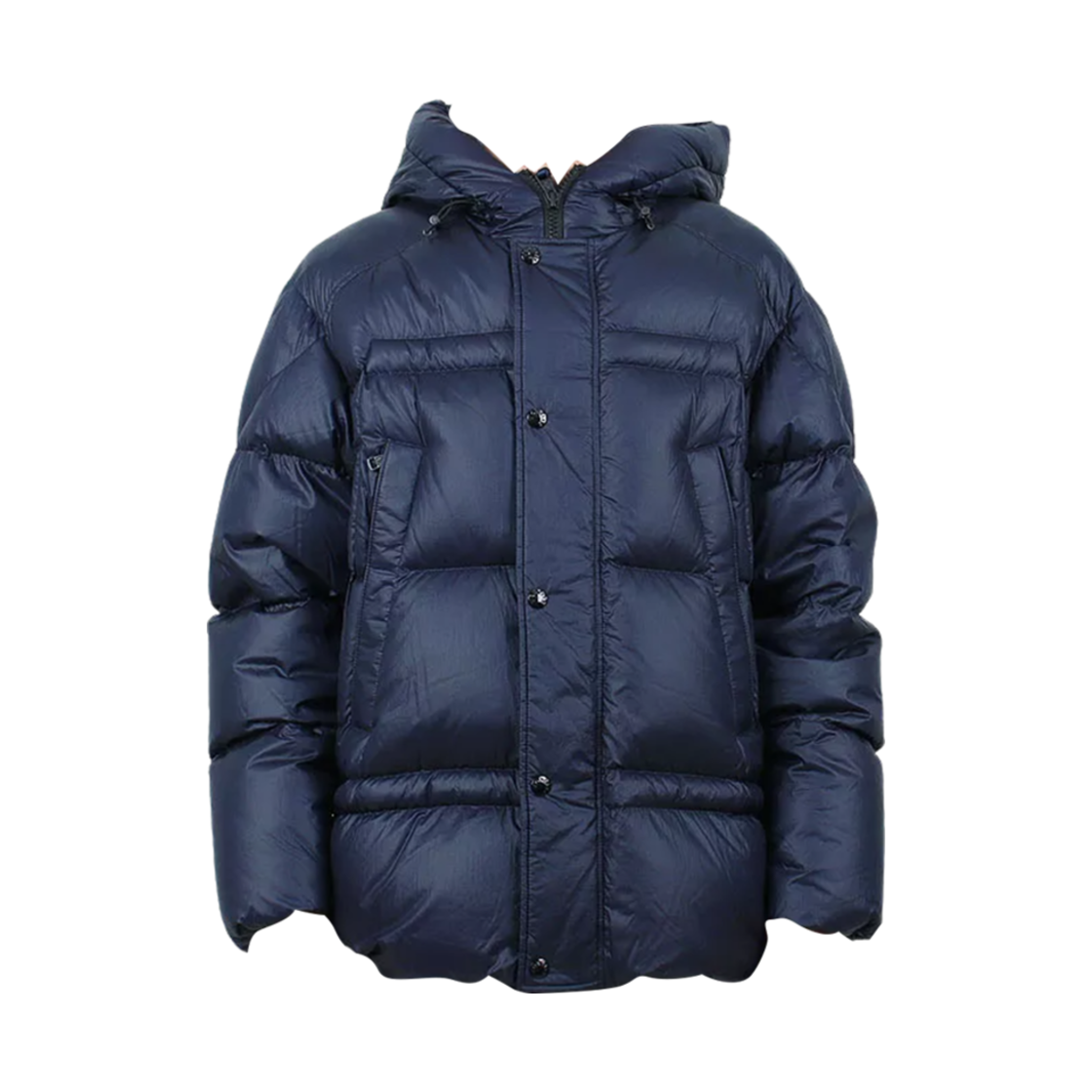 I2-091-1A00055-5970O-779 Moncler Patch Logo Nylon Padded Jacket Navy Blue - 23FW