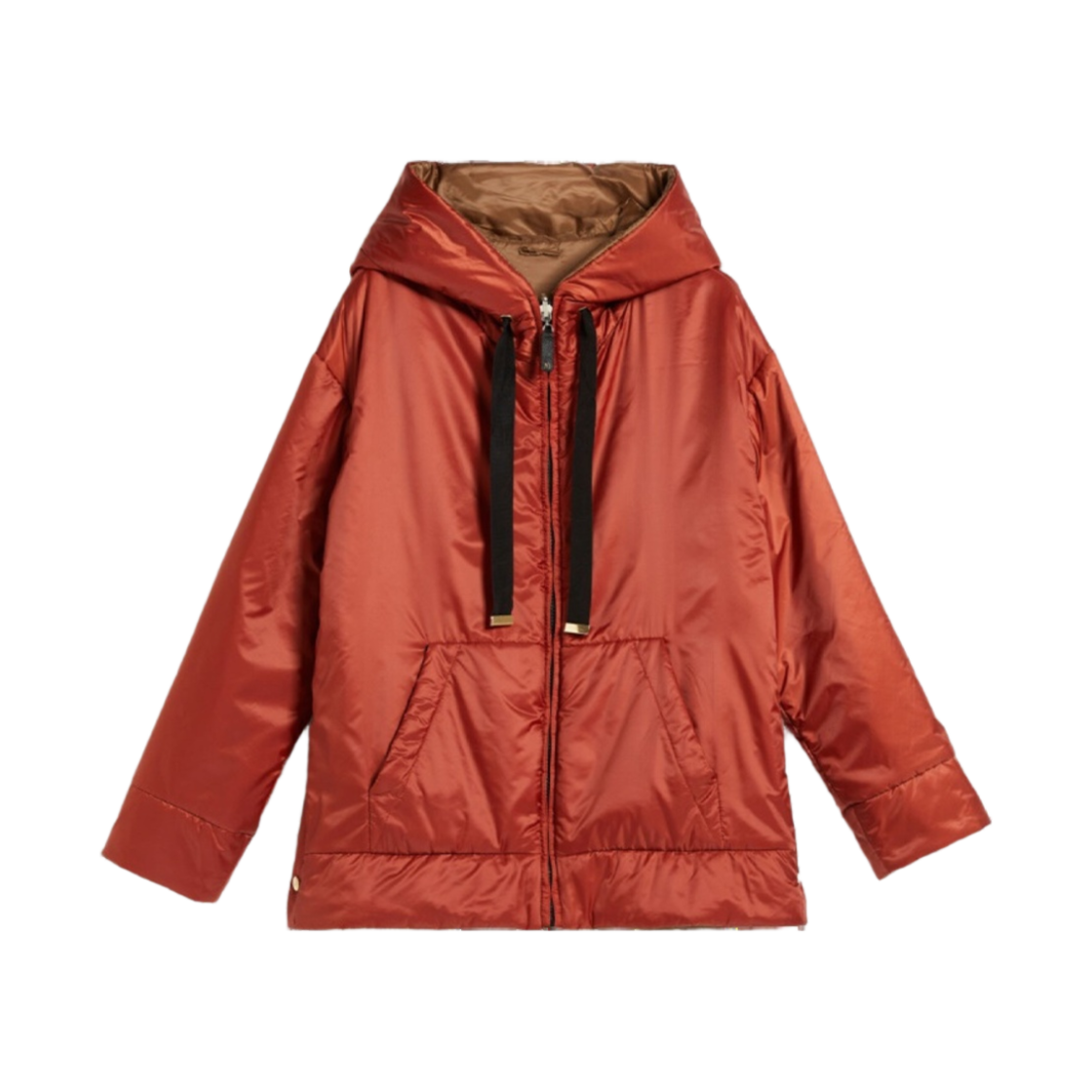 9486053406018 (W) Max Mara The Cube Dali Reversible Water-Repellent Canvas Jacket Red