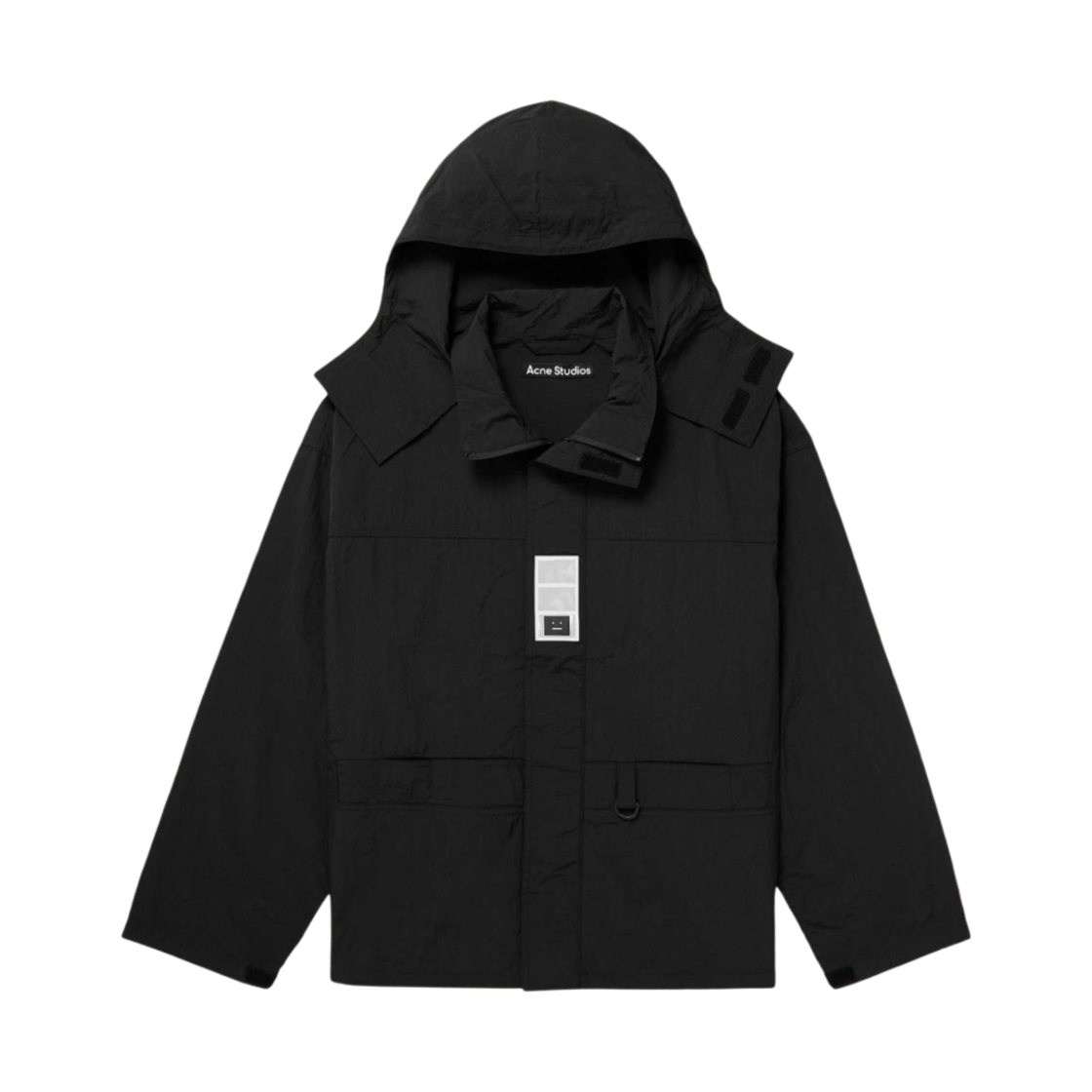 C90145-900 Acne Studios Nylon Hooded Jacket Black