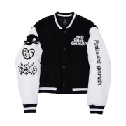 Over The Pitch PSG patchwork wappencrop varsity jacket