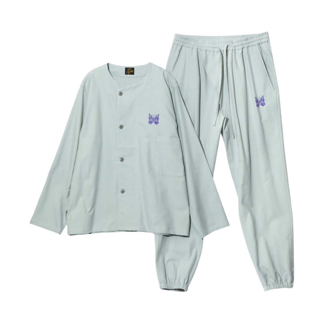 니들스 파자마 세트 코튼 플란넬 블루(Needles Pajama Set Cotton Flannel Blue) - 1