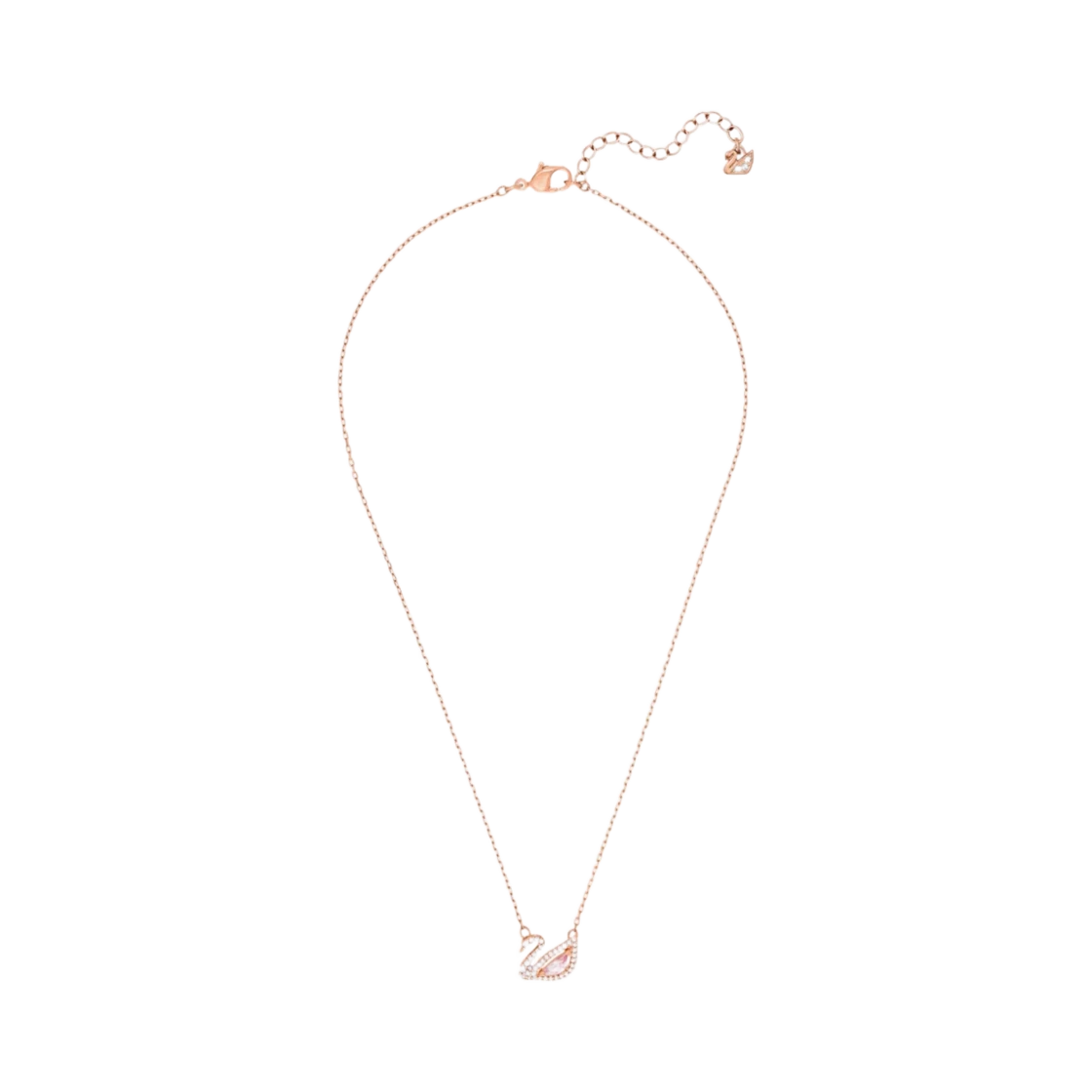Swarovski (W) Swarovski Dazzling Swan Necklace Pink Rose Gold Plated · ONE SIZE (쇼핑백 포함)