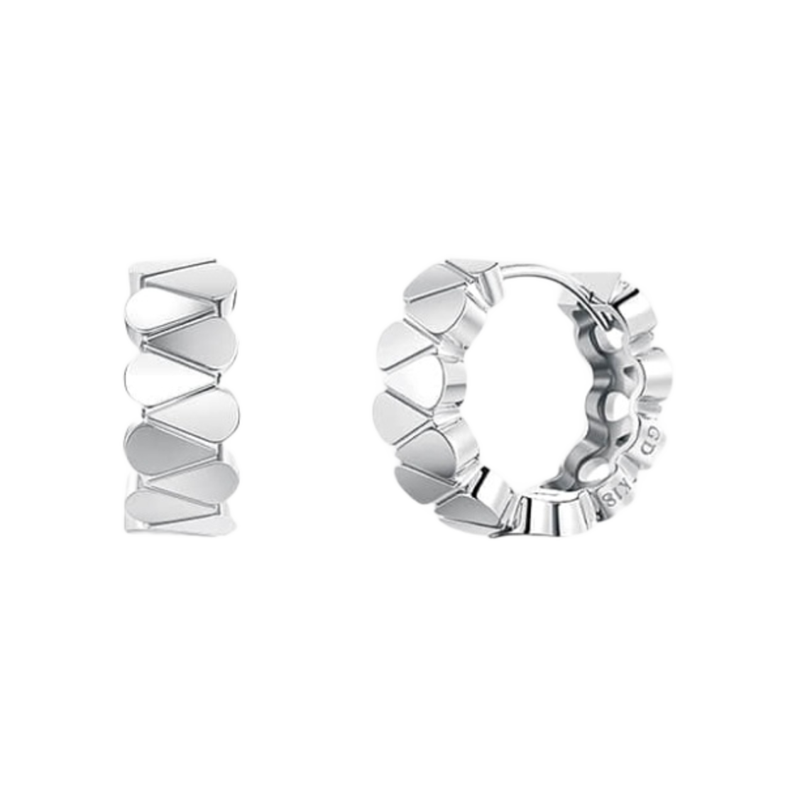 골든 듀 듀이터널스2 이어링 화이트 골드(Golden Dew Dualiternals2 Earrings White Gold)