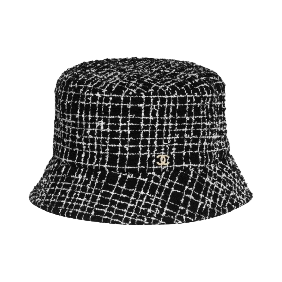 (W) 샤넬 버킷햇 코튼 트위드 & 블랙 화이트