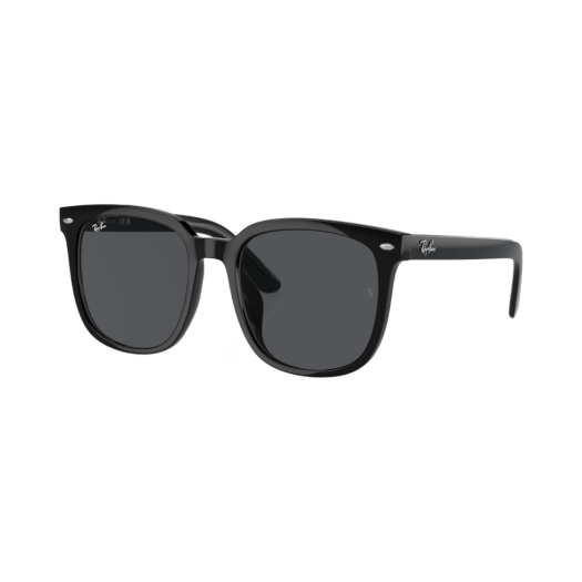 RB4401D-601/87 Ray-Ban RB4401D Polished Black Frame Dark Grey Classic Lenses Low Bridge Fit