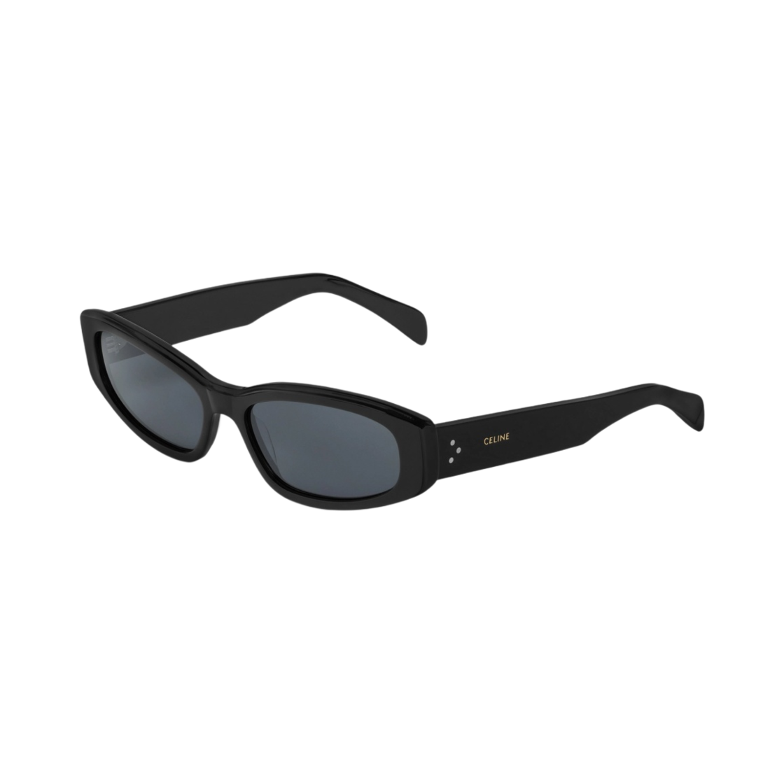 (W) 셀린느 아세테이트 렉탱귤러 S252 선글라스 블랙((W) Celine Rectangular S252 Sunglasses in Acetate Black) - 2