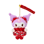 Sanrio Kuromi Mascot Holder Ichigo Shimbun 50th Anniversary
