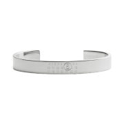 (W) MM6 Maison Margiela Numeric Minimal Signature Cuff Bracelet Polished Palladio