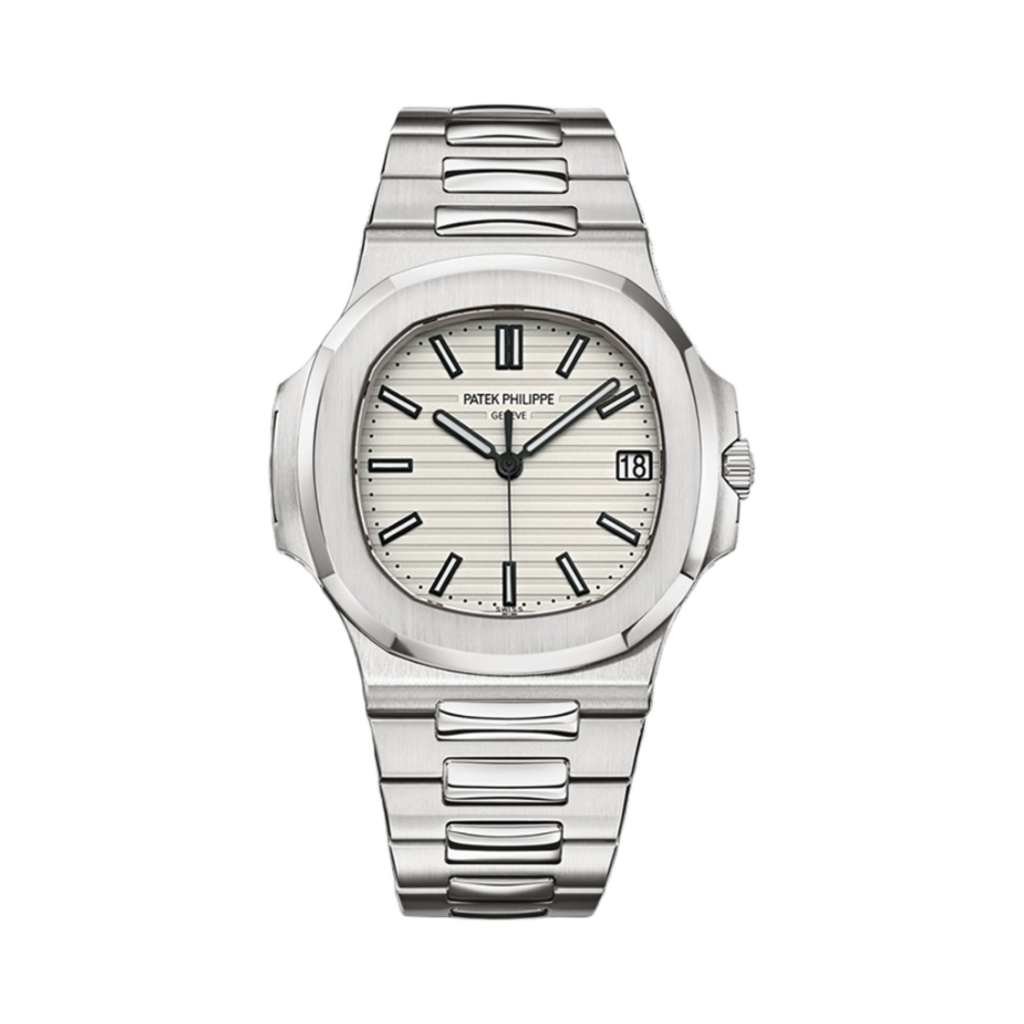 파텍 필립 노틸러스 40mm 5711/1A-011 스테인리스 스틸 화이트 다이얼 스틸(Patek Philippe Nautilus 40mm 5711/1A-011 Stainless Steel White Dial Steel)