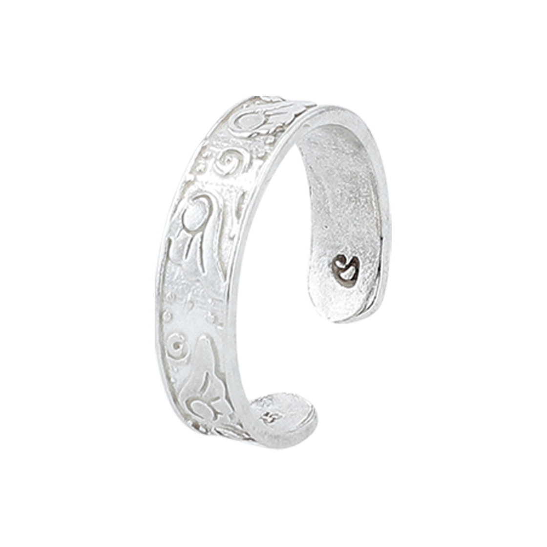 SU2501TC04 COYSEIO Angel Wing Toe Ring Silver