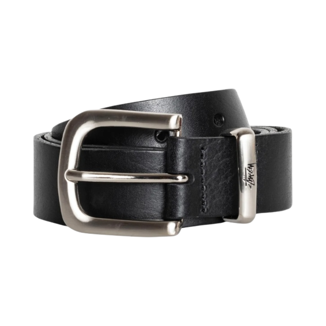 스투시 메탈 S 팁 벨트 블랙(Stussy Metal S Tip Belt Black)