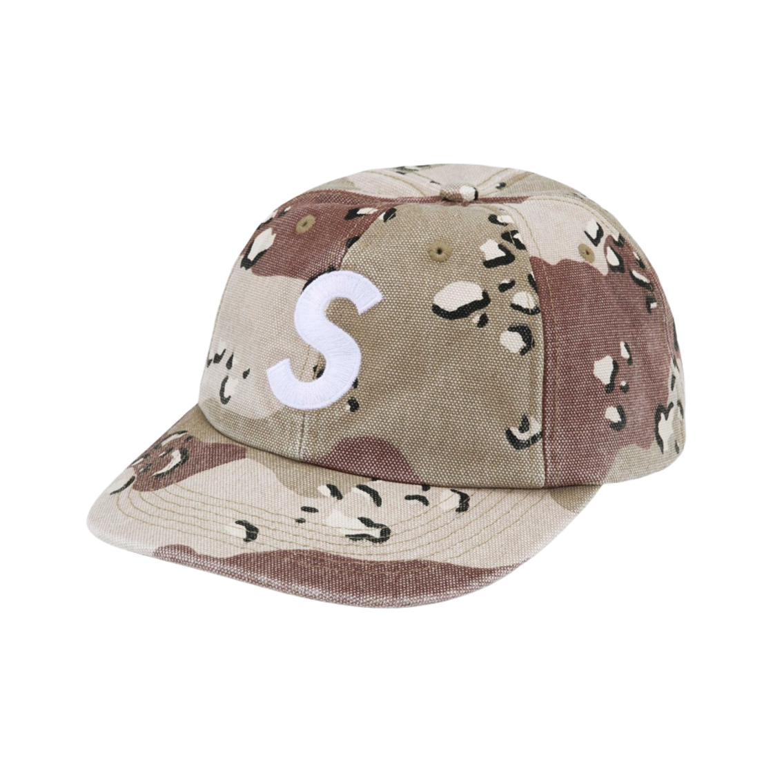 슈프림 피그먼트 S 로고 6-패널 초콜릿 칩 카모 - 24FW(Supreme Pigment S Logo 6-Panel Chocolate Chip Camo - 24FW)