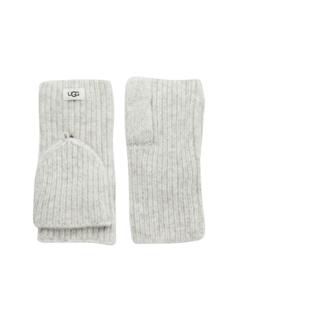 (W) 어그 코지 니트 플립 미튼 그레이 헤더((W) UGG Cozy Knit Flip Mitten Grey Heather)