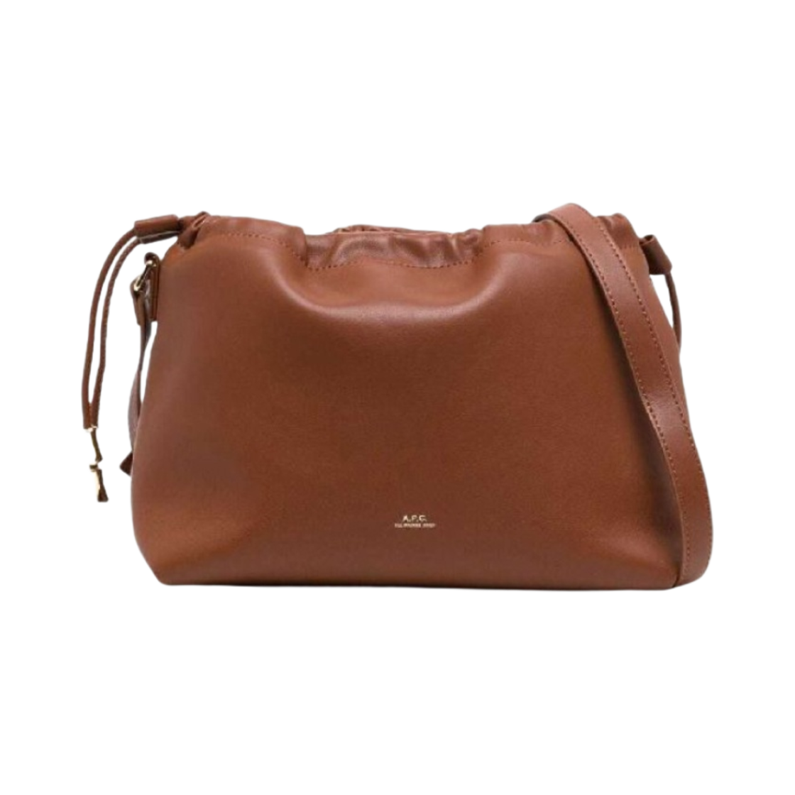 PUAAT-F61583-CAD A.P.C. Ninon Bag Nut Brown