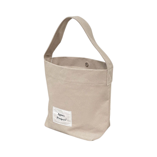 AP-P000000W Agnes Project Peanut Tote Bag Beige