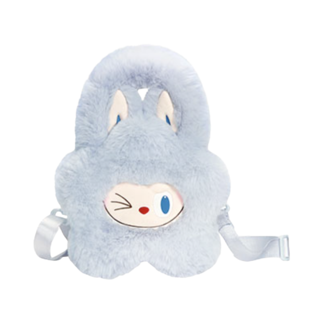 팝마트 라부부 클래식 백 시리즈 플러시 플라워 백 블루(Pop Mart Labubu Classic Bag Series Plush Flower Bag Blue)