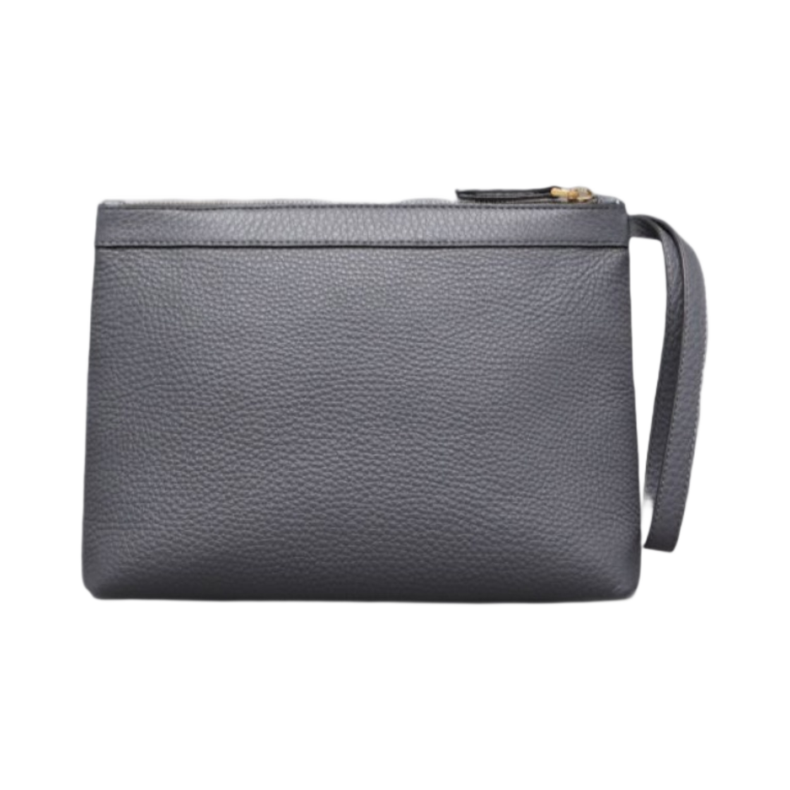 톰브라운 페블 그레인 레더 토일레트리 케이스(Thom Browne Pebble Grain Leather Toiletry Case Dark Grey) - 3