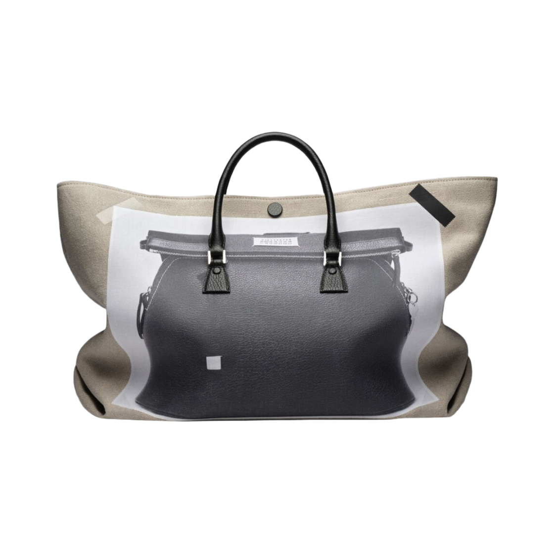 메종 마르지엘라 트롱프 뢰유 5AC 쇼핑백 블랙(Maison Margiela Trompe L'oeil 5AC Shopping Bag Black) - 1