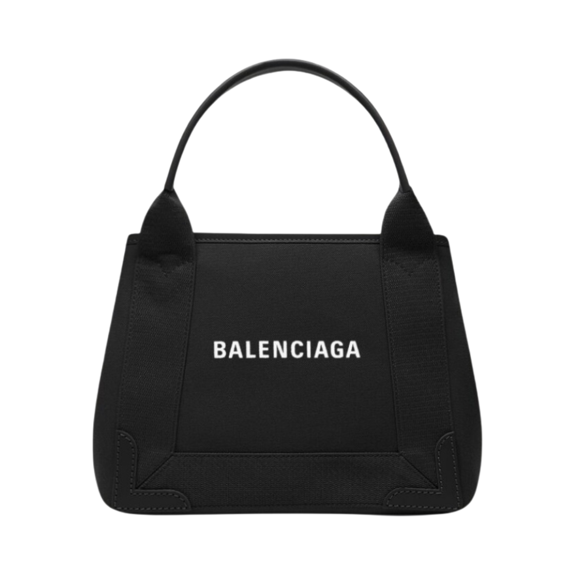3903462HH3N1000 Balenciaga Navy Cabas XS Tote Bag Black