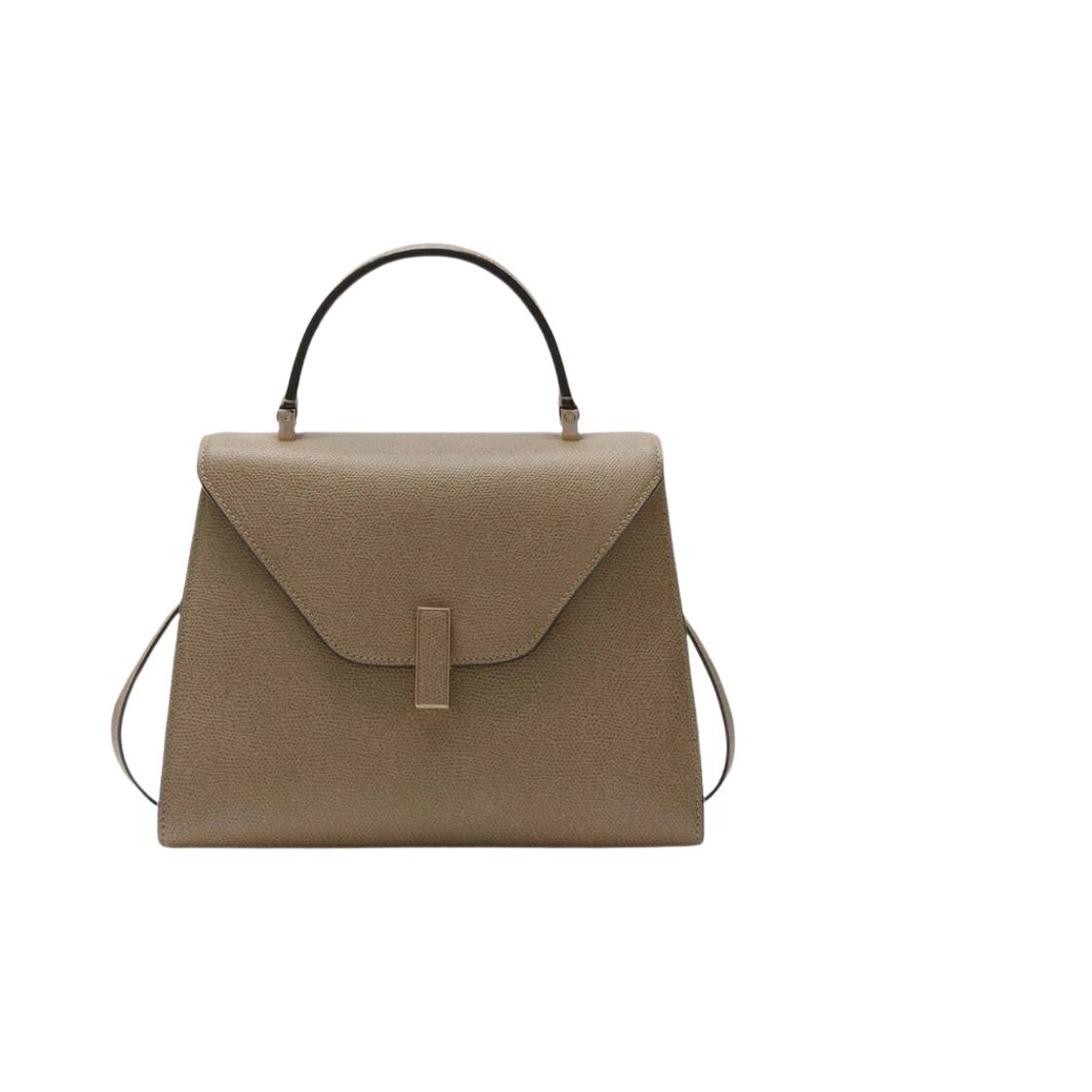 WBES0056028LOC99MO Valextra Iside Top Handle Medium Bag Oyster Brown
