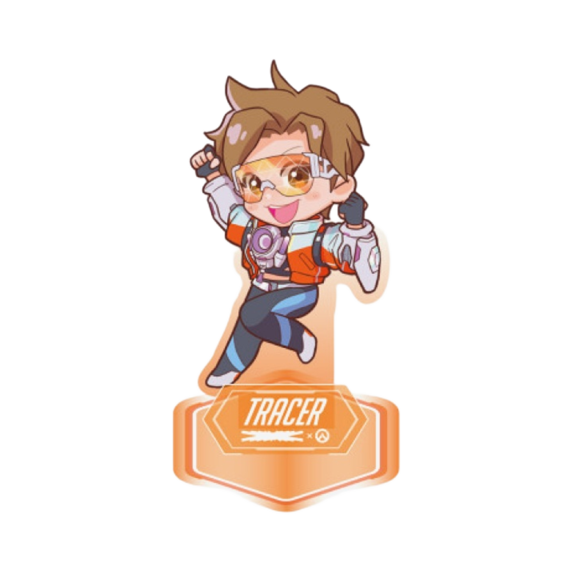 블리자드 x 르세라핌 오버워치 2 아크릴 스탠드 SD 버전 트레이서(Blizzard x LE SSERAFIM Overwatch 2 Acrylic Stand SD Ver. Tracer)